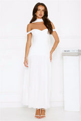 The Style Spotlight Off Shoulder Maxi Dress