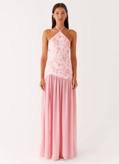 Janelle Beaded Maxi Dress - Pink