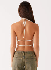 Bennie Halter Top - Ivory