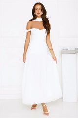 The Style Spotlight Off Shoulder Maxi Dress