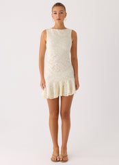 Adoria Mini Dress - Ivory