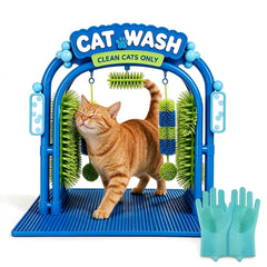 Cat Self-Grooming Arch – 360° Massage Brush & Interactive Play Station