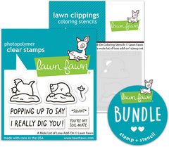 a mole lot of love add-on (stamp+coloring stencil bundle)