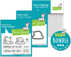 a mole lot of love add-on (stamp+die+coloring stencil bundle)