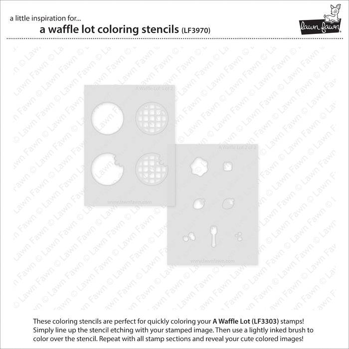 a waffle lot coloring stencils