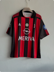 ACMILAN 2003-04 HOME KIT RUI COSTA FIVESLEEVE POLO