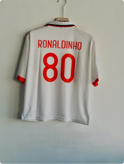 ACMILAN 2009-10 AWAY KIT RONALDINHO FIVESLEEVE POLO