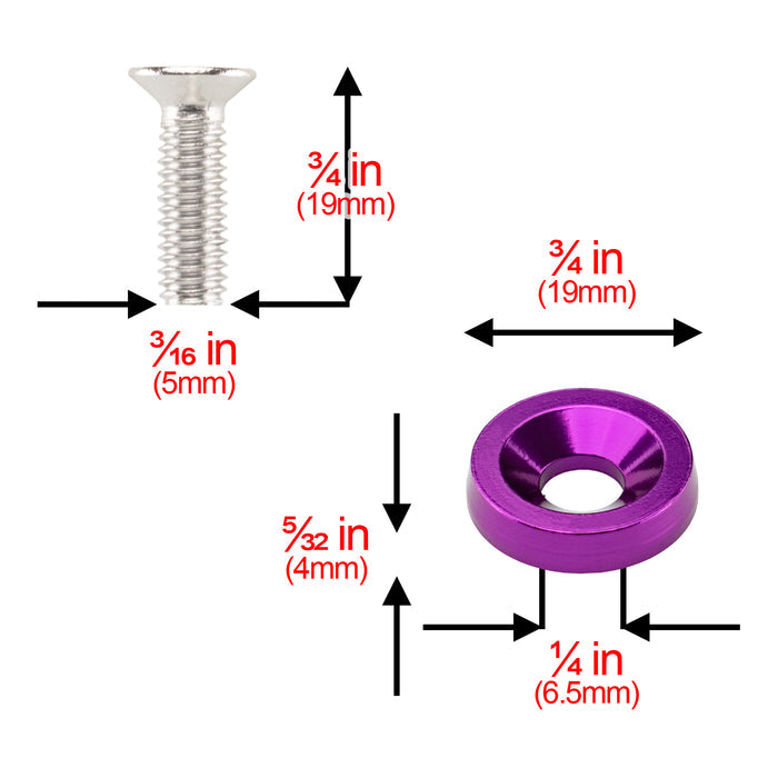 Purple / 10pcs