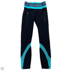 Athletic Capris By Lululemon In Black & Blue, Size: Xs