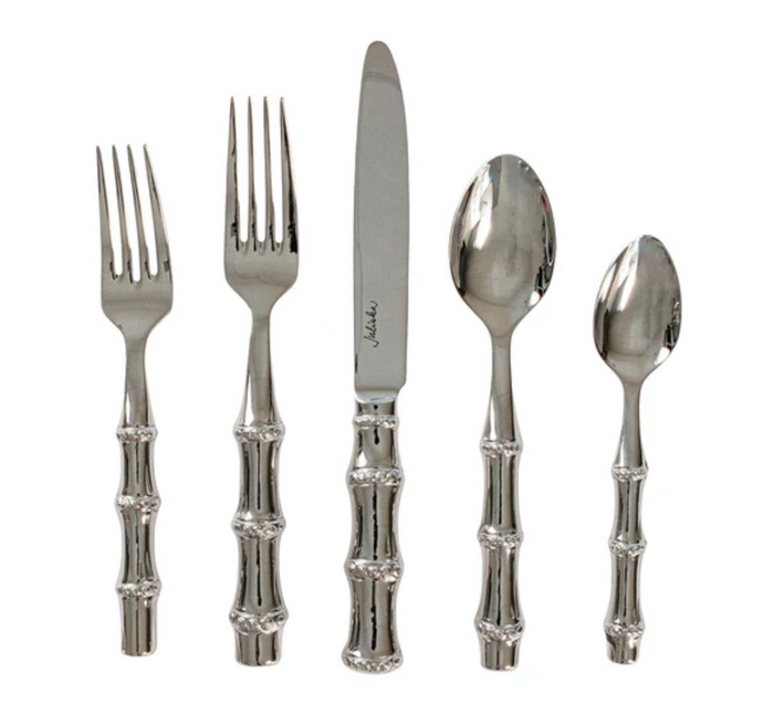 Bamboo 5-piece Polished Silverware