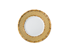 Bamboo Caning Non-Breakable Dinner Plate