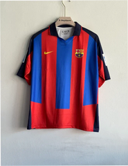 BARCELONA 2003-04 HOME KIT RONALDINHO FIVESLEEVE POLO