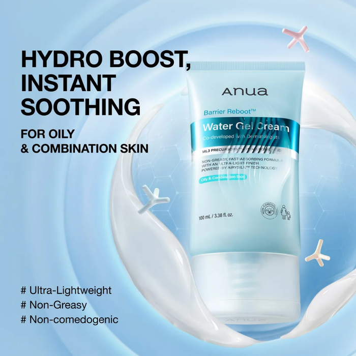 Anua Barrier Reboot Watery Gel Cream Nudie Glow Australia