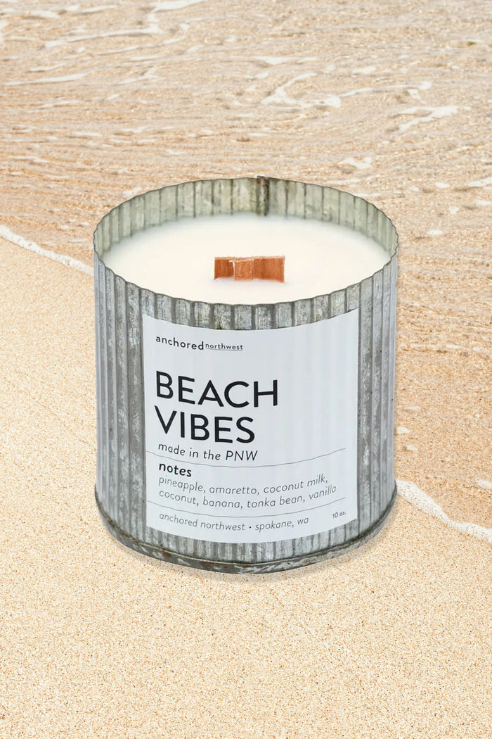 Beach Vibes Rustic Candle