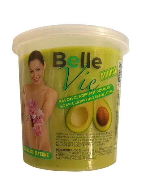 Belle Vie Avocat Soap Clarifying Exfoliating 670g BELLE VIE
