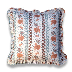 Beth - Chestnut Ruffle Pillow