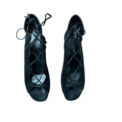 Black Suede Sandals - 9.5