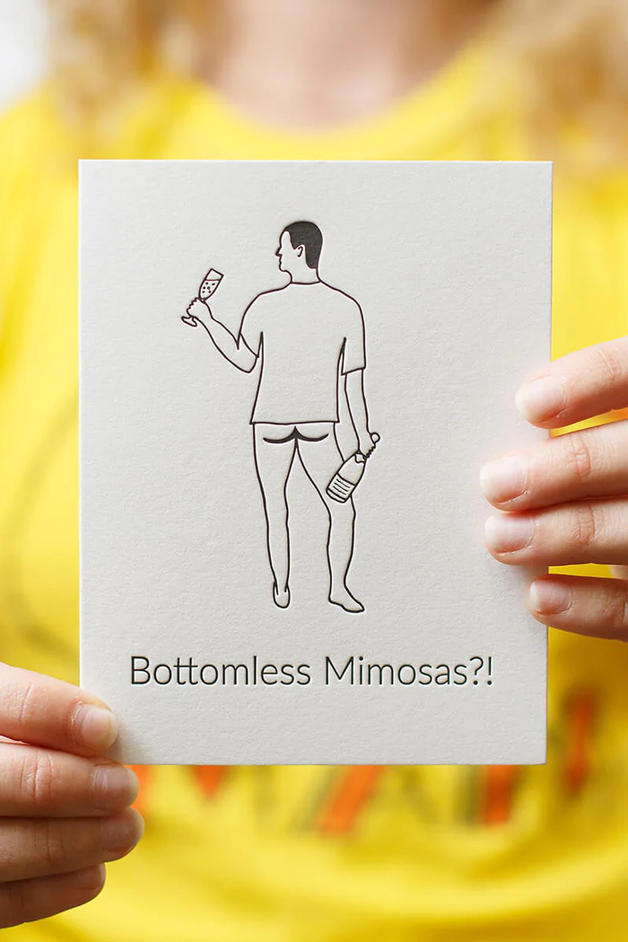 Bottomless Mimosas Card
