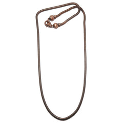 Removable End Thick Antique Brass Copper Snake Necklace