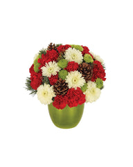 Bright & Cheerful Holiday Wishes Bouquet bloomexusa