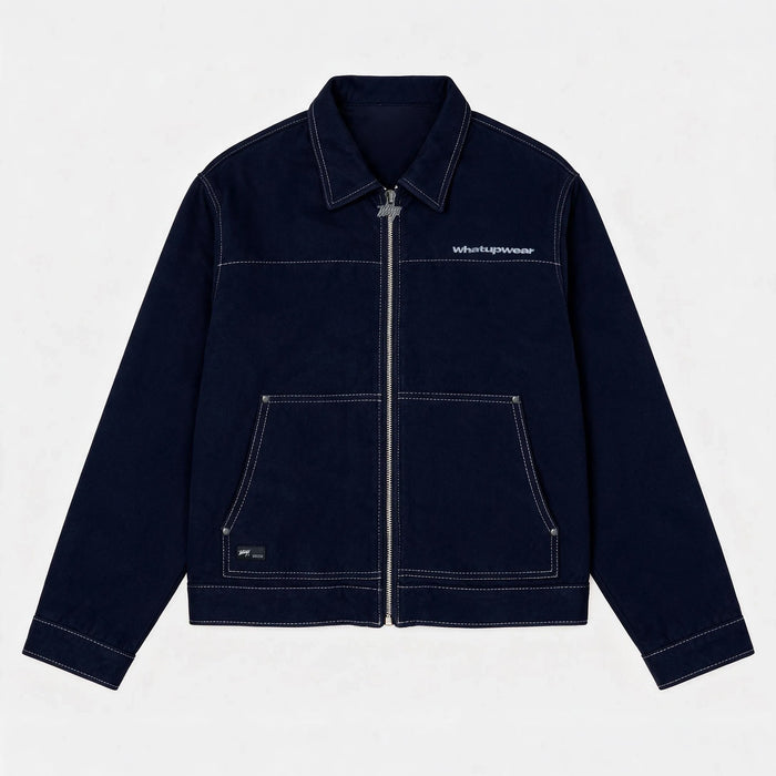 Chaqueta WhatUp Demin Full Zipper Blue