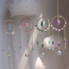 Circle Rough Stone Sun Catcher