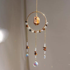 Circle Rough Stone Sun Catcher