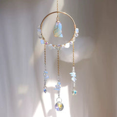 Circle Rough Stone Sun Catcher
