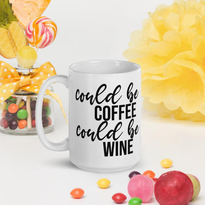 Could Be Coffee Could Be Wine Ceramic Mug Salt and Sparkle