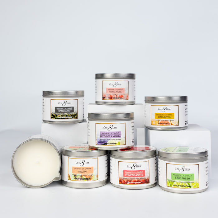 Cre8tion Massage Oil Candles 6oz - POMEGRANATE