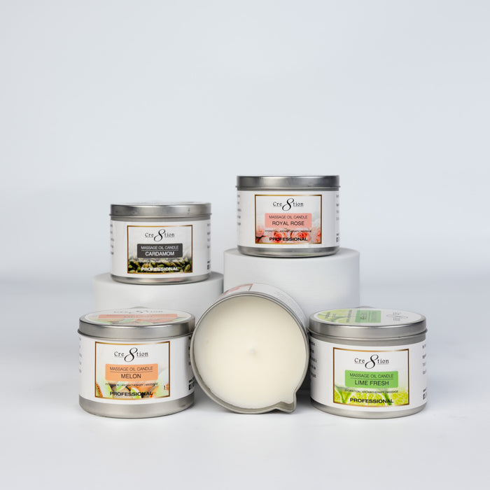 Cre8tion Massage Oil Candles 6oz - POMEGRANATE