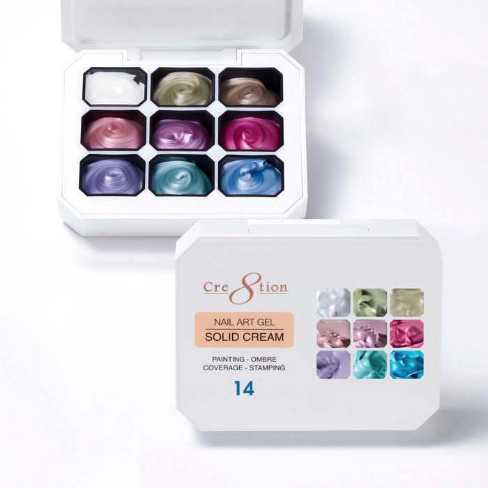Cre8tion Nail Art Gel Solid Cream 14