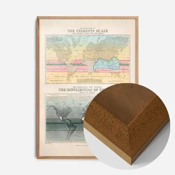 21x30cm | 8¼ x 11¾in / Oak Wood Frame