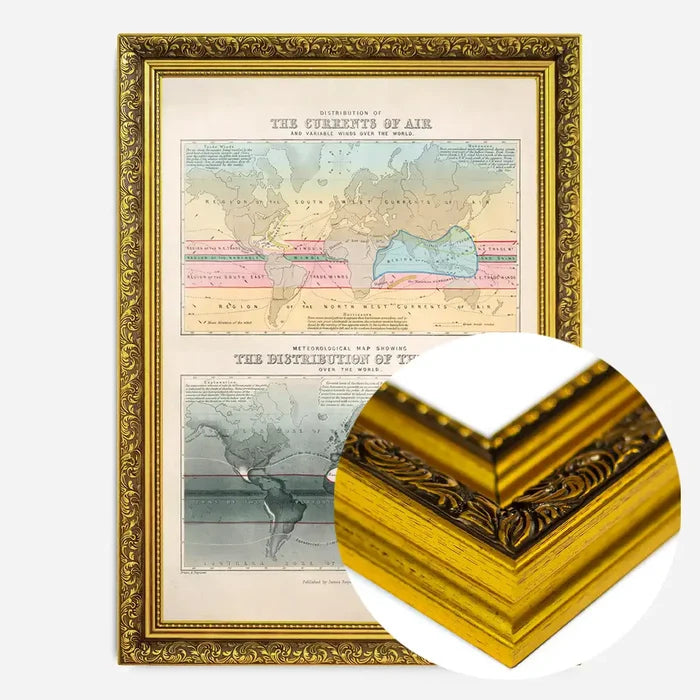 21x30cm | 8¼ x 11¾in / Gold Ornate Frame