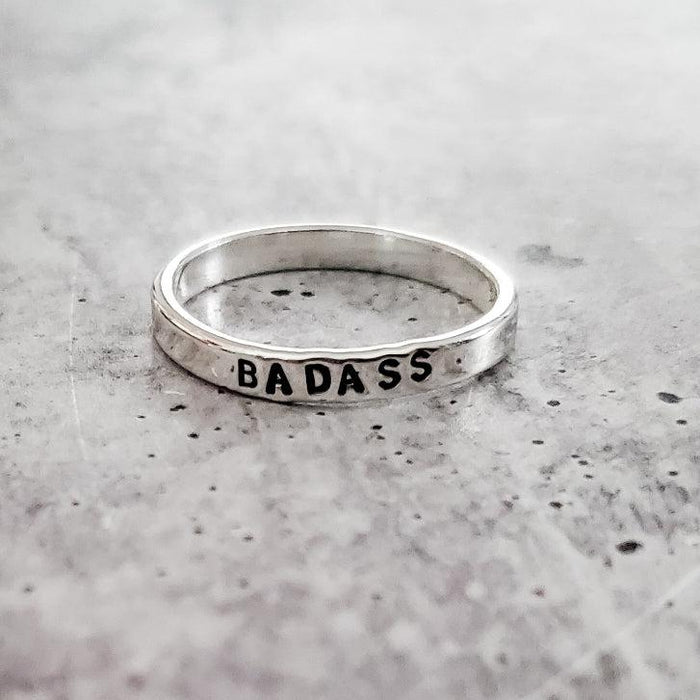 Custom Sterling Silver Ring Salt and Sparkle