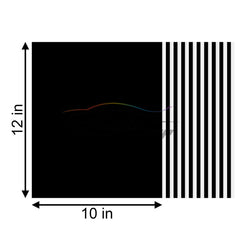 Discounted 20pcs Black & White Matte Heat Transfer Vinyl 12"x10" HTV Bundle