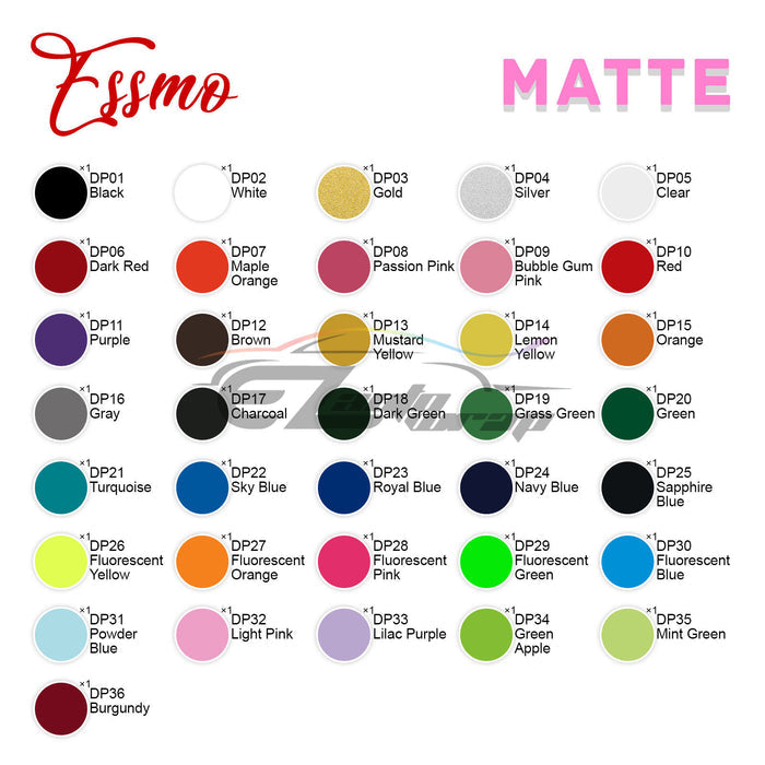 Discounted 36pcs 36 Colors Matte Heat Transfer Vinyl 12"x10" HTV Bundle