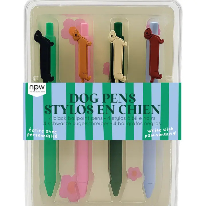 Dog Icon Pen Set of 4