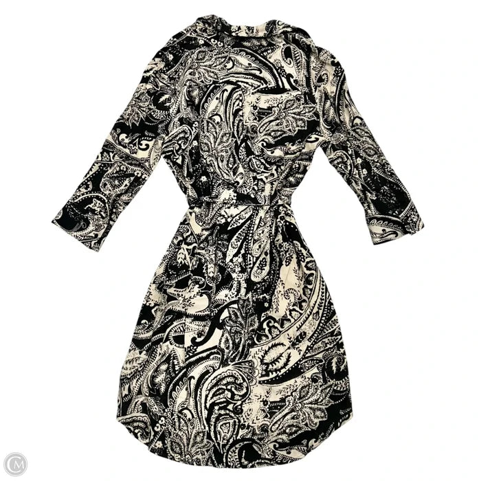 Dress Casual Midi By L Agence In Black & Tan, Size: Xs