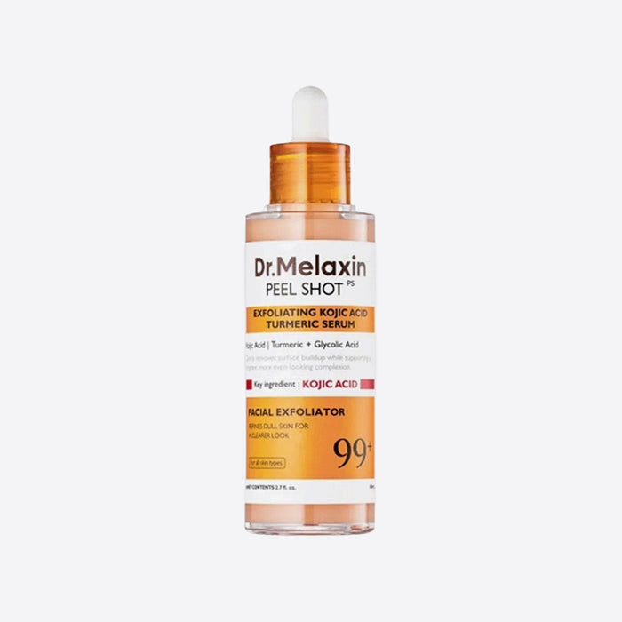 Dr.Melaxin Peel Shot Exfoliating Kojic Acid Turmeric Serum 80mL Korean skin brightening facial exfoliator