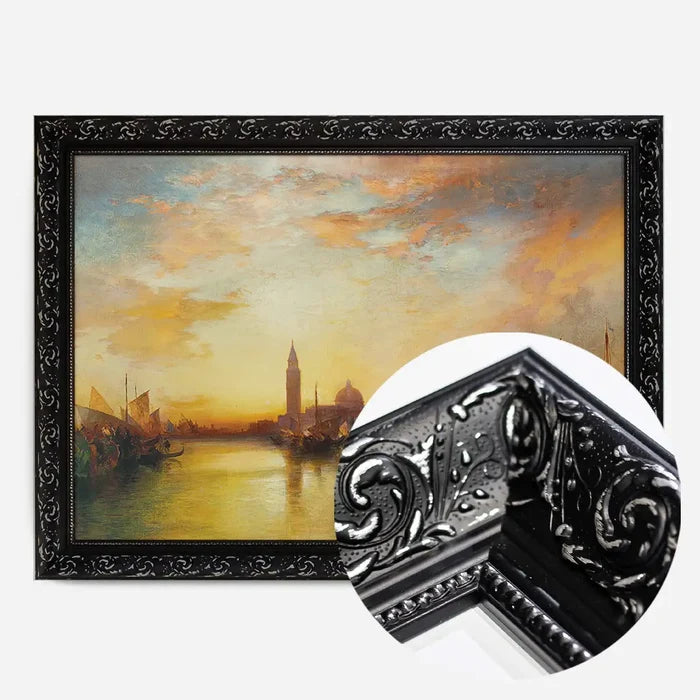 21x30cm | 8¼ x 11¾in / Black Ornate Frame