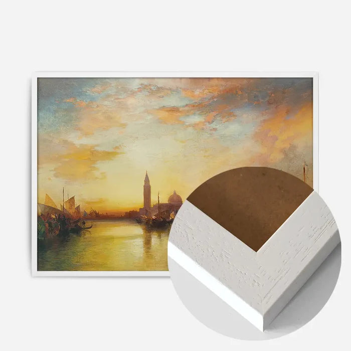 21x30cm | 8¼ x 11¾in / White Wood Frame