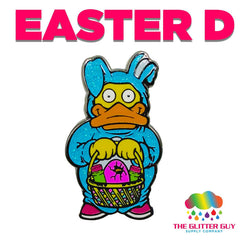 Easter D Enamel Pin | Accessory from The Glitter Guy