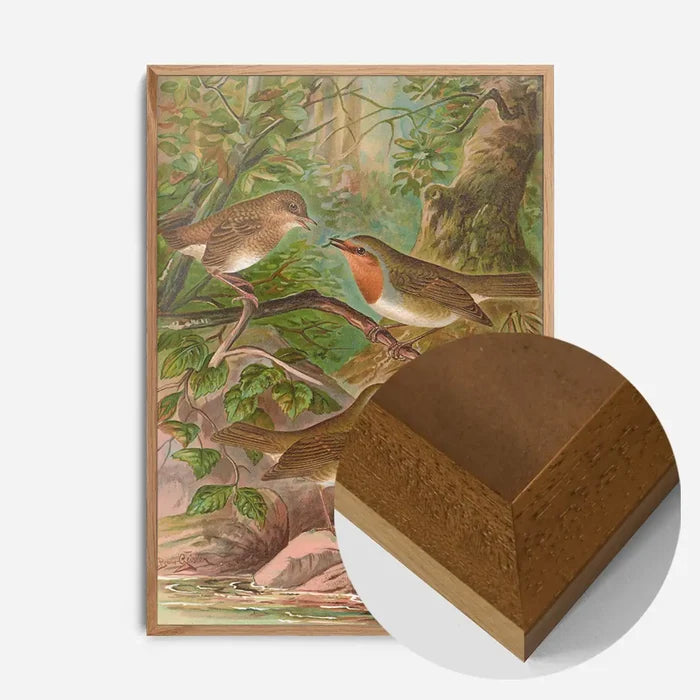 21x30cm | 8¼ x 11¾in / Oak Wood Frame