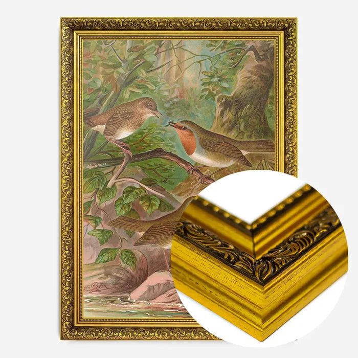 21x30cm | 8¼ x 11¾in / Gold Ornate Frame