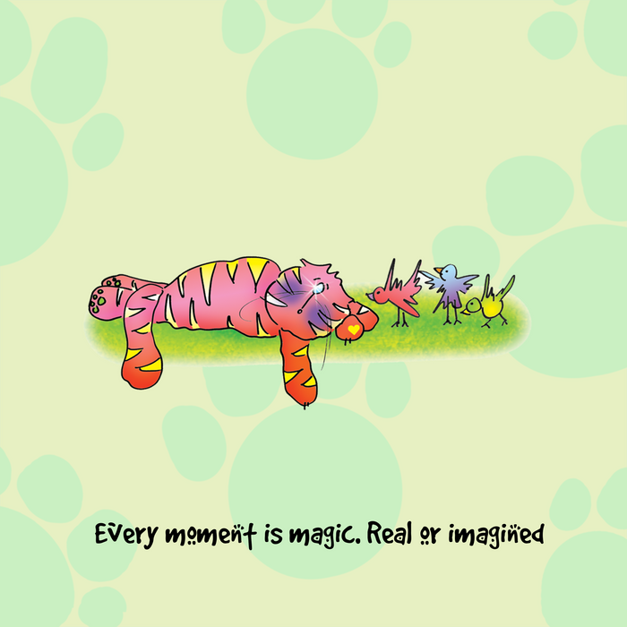 "Every moment is magic real or imagined" WHIMSHOTS CANVAS
