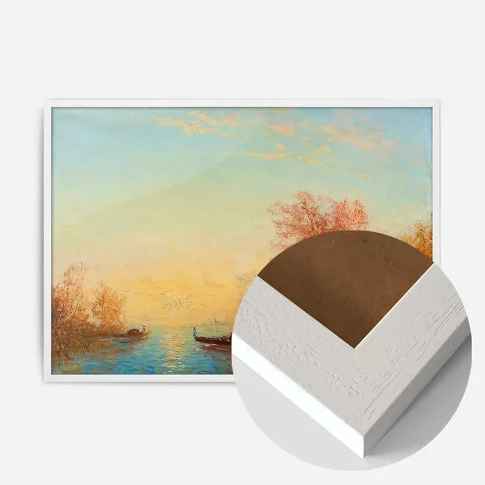 21x30cm | 8¼ x 11¾in / White Wood Frame