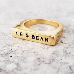 Gay All Day & Le Dollar Bean Ring Salt and Sparkle
