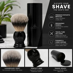 GBS Synthetic Travel Shaving Brush & Travel Tube Shaving & Grooming ARTISAN SHAVING PRODUCTS