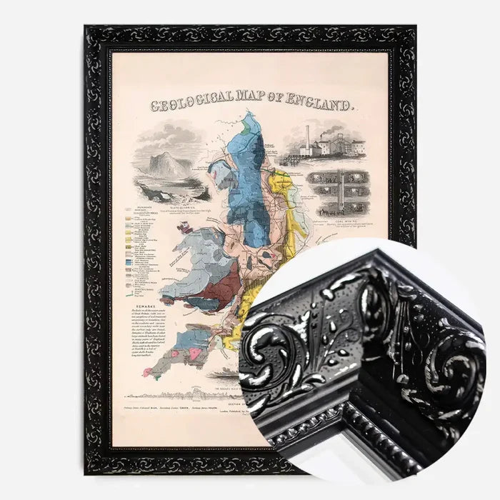 21x30cm | 8¼ x 11¾in / Black Ornate Frame